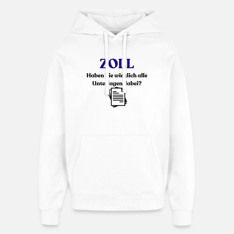 Coutumes - Sweat à capuche unisexe Stanley/Stella Oversized - blanc