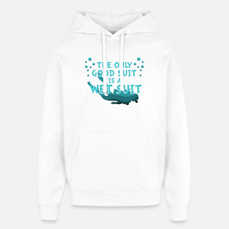 Plongeur Plongeur Snorkeling Plongeur récréatif - Sweat à capuche unisexe Stanley/Stella Oversized - blanc