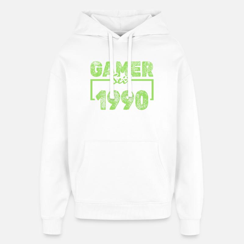 1990 - Sweat à capuche unisexe Stanley/Stella Oversized - blanc