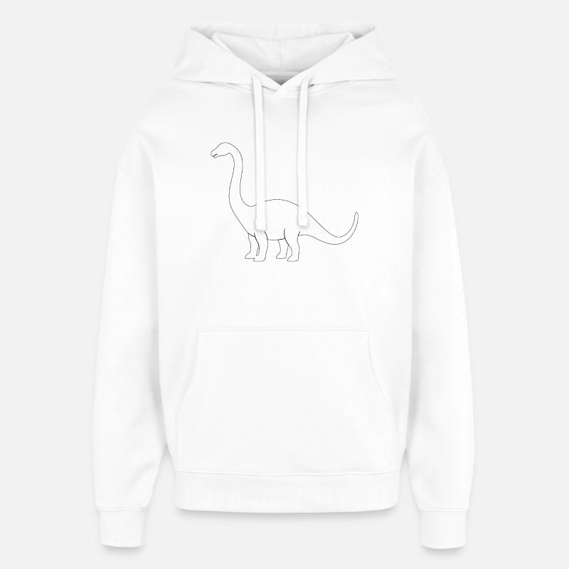 Brontosaurus - Sweat à capuche unisexe Stanley/Stella Oversized - blanc