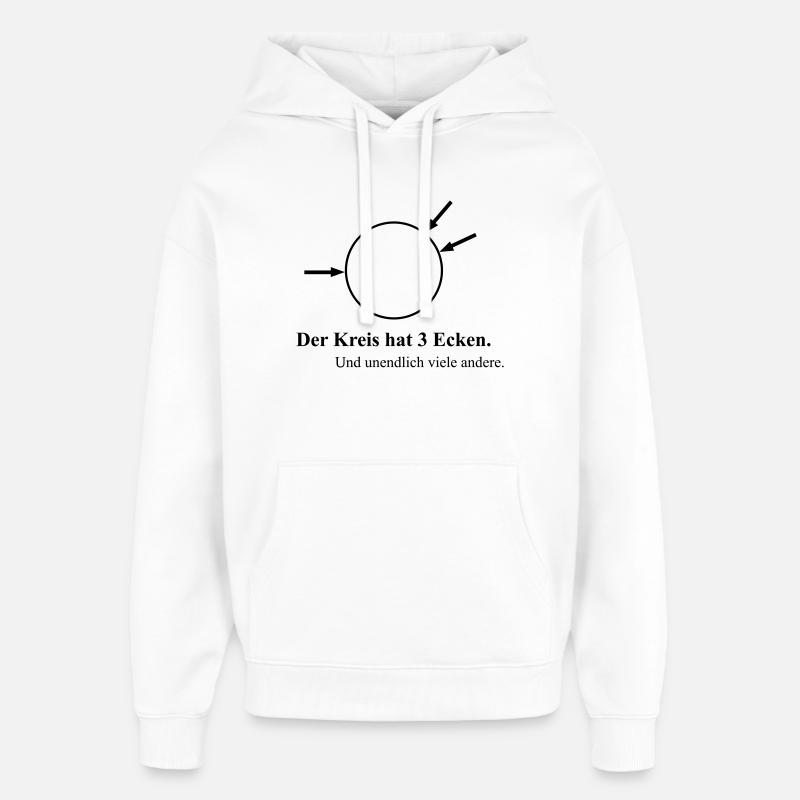 Drei Ecken - Oversized Unisex Hoodie von Stanley/Stella - Weiß