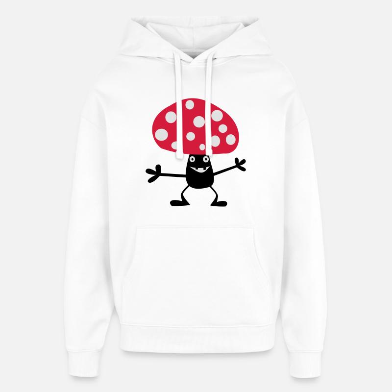 Toadstool vilain - Sweat à capuche unisexe Stanley/Stella Oversized - blanc