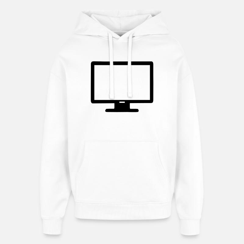 Computer Bildschirm - Oversized Unisex Hoodie von Stanley/Stella - Weiß