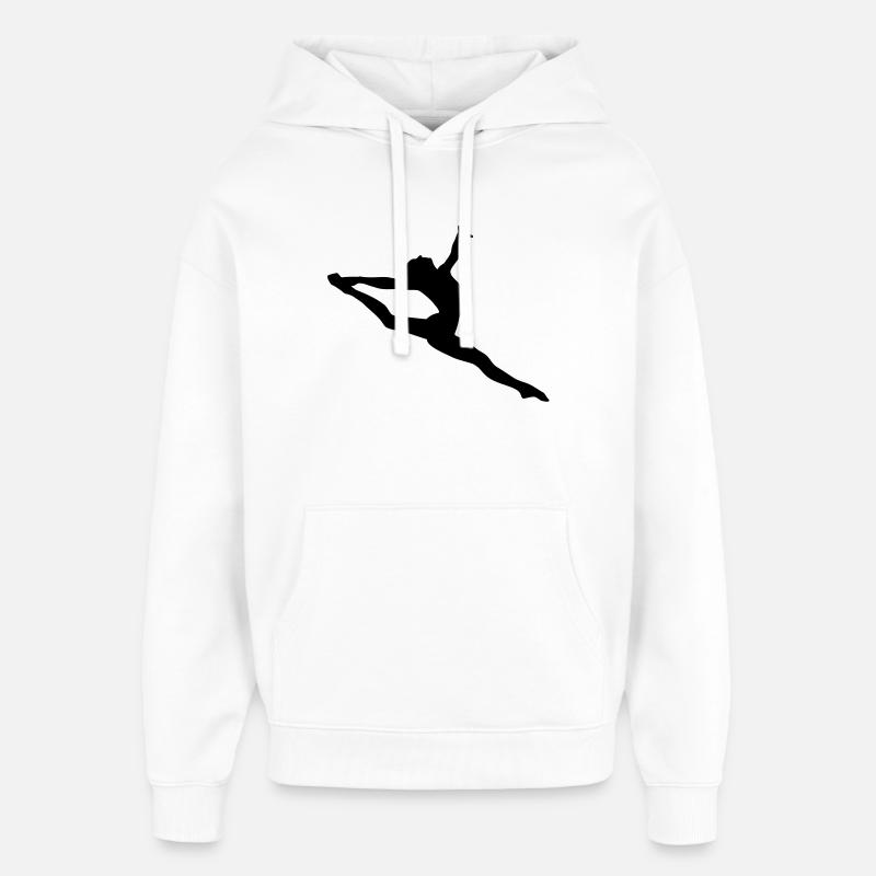 Fille de gymnastique - Sweat à capuche unisexe Stanley/Stella Oversized - blanc