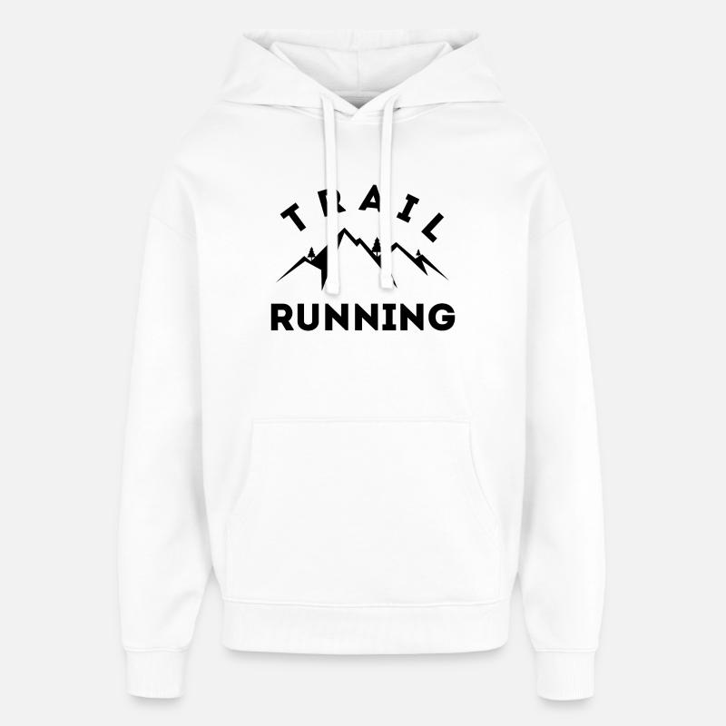 Trail Running - Sweat à capuche unisexe Stanley/Stella Oversized - blanc