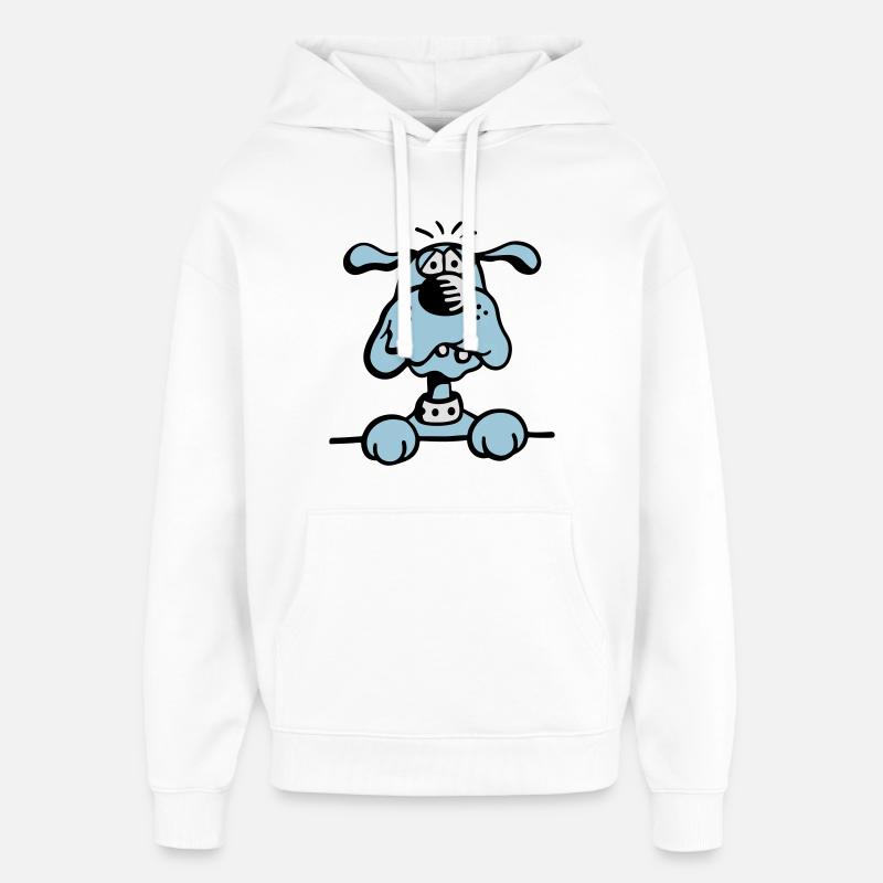 Chien - Sweat à capuche unisexe Stanley/Stella Oversized - blanc