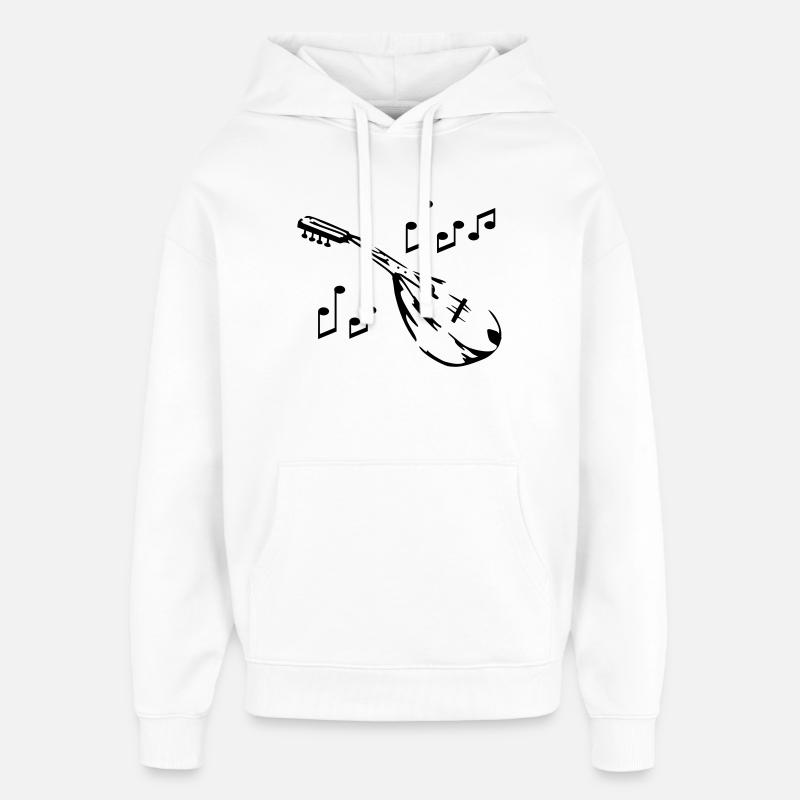 mandoline - Sweat à capuche unisexe Stanley/Stella Oversized - blanc