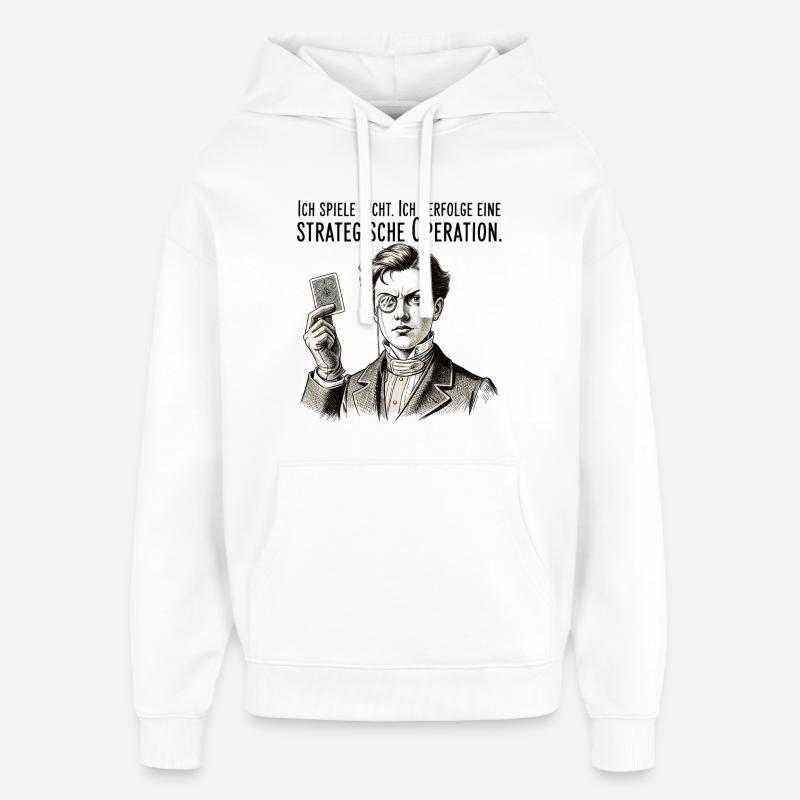 Opération stratégique - Sweat à capuche unisexe Stanley/Stella Oversized - blanc