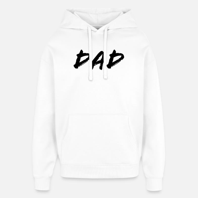 papa - Sweat à capuche unisexe Stanley/Stella Oversized - blanc