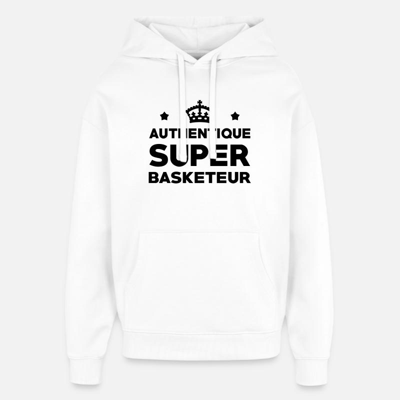 Super Basketteur - Basketball - Sweat à capuche unisexe Stanley/Stella Oversized - blanc