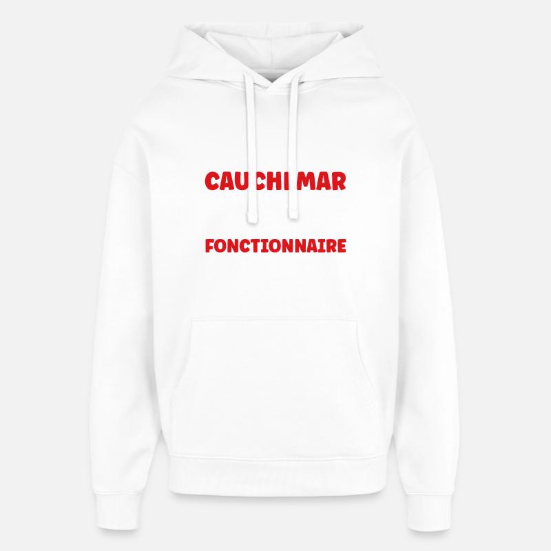 Fonctionnaire - Sweat à capuche unisexe Stanley/Stella Oversized - blanc