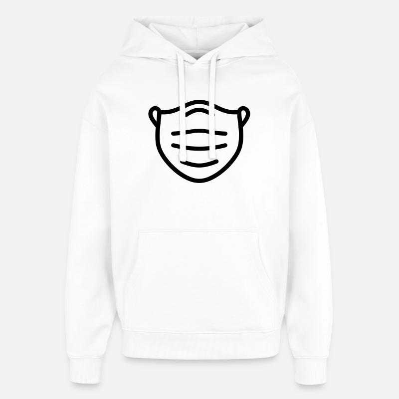 masque - Sweat à capuche unisexe Stanley/Stella Oversized - blanc
