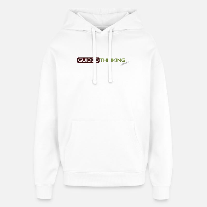 Pensée guidée - Sweat à capuche unisexe Stanley/Stella Oversized - blanc