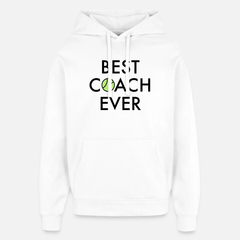 Best Coach ever - Oversized Unisex Hoodie von Stanley/Stella - Weiß