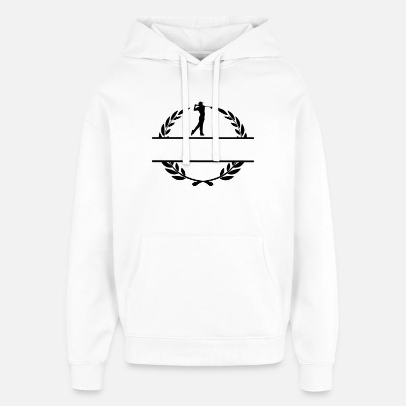 Golfer im Lorbeerkranz - Oversized Unisex Hoodie von Stanley/Stella - Weiß