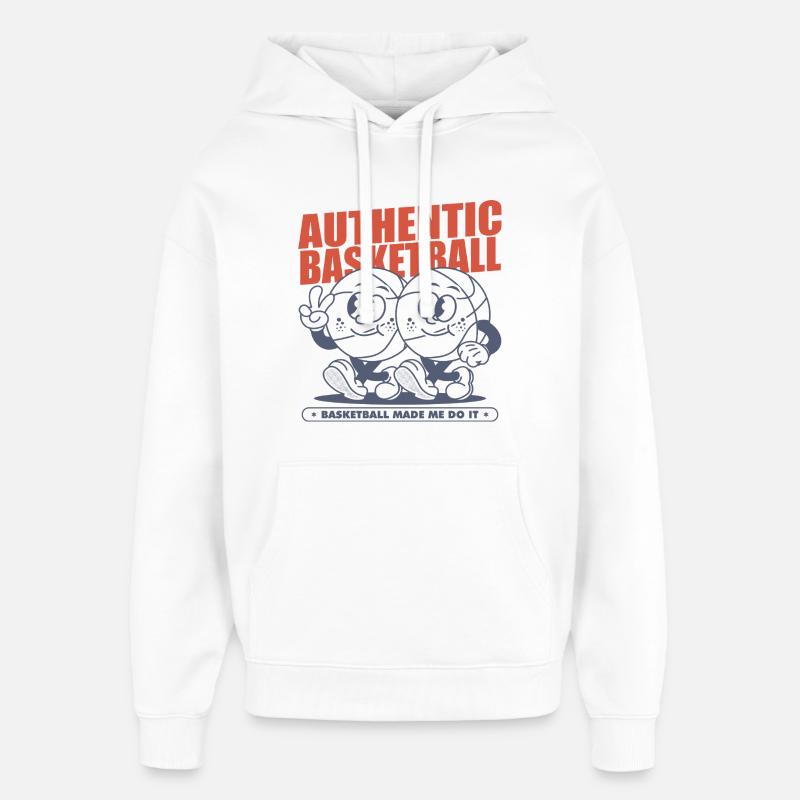 Basket-ball - Sweat à capuche unisexe Stanley/Stella Oversized - blanc