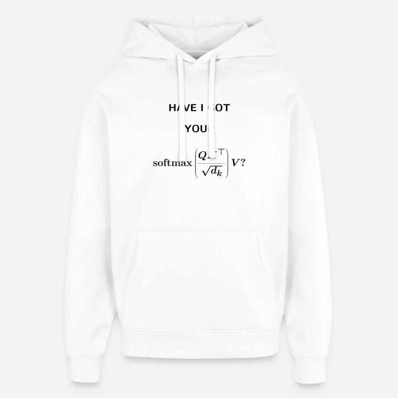Ai-je (noir) - Sweat à capuche unisexe Stanley/Stella Oversized - blanc