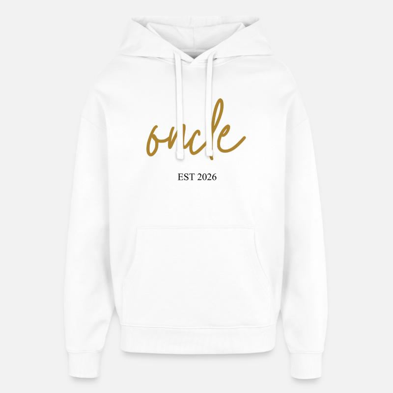 oncle est 2026 - Sweat à capuche unisexe Stanley/Stella Oversized - blanc