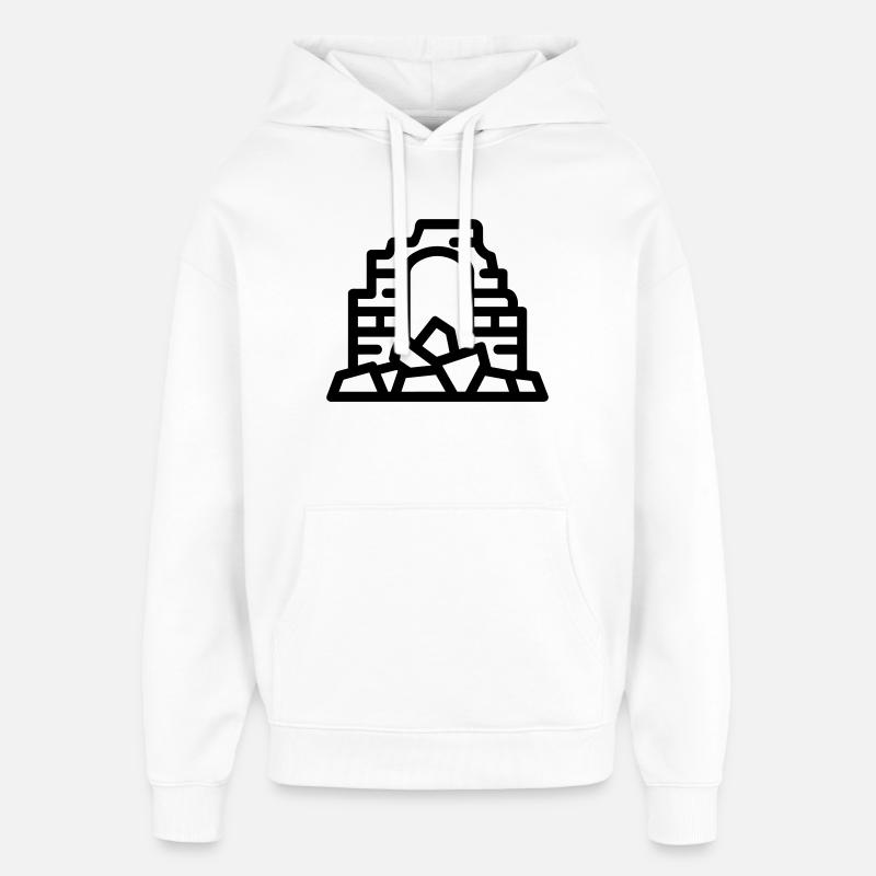 ruines - Sweat à capuche unisexe Stanley/Stella Oversized - blanc