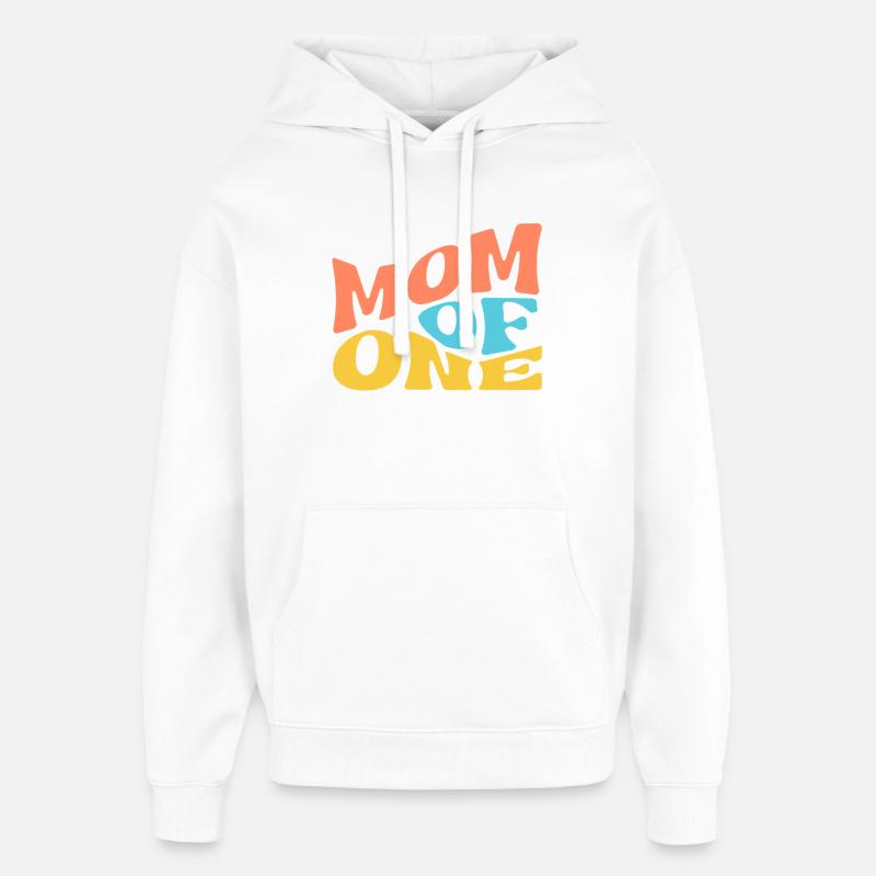 Maman d’un enfant - Sweat à capuche unisexe Stanley/Stella Oversized - blanc