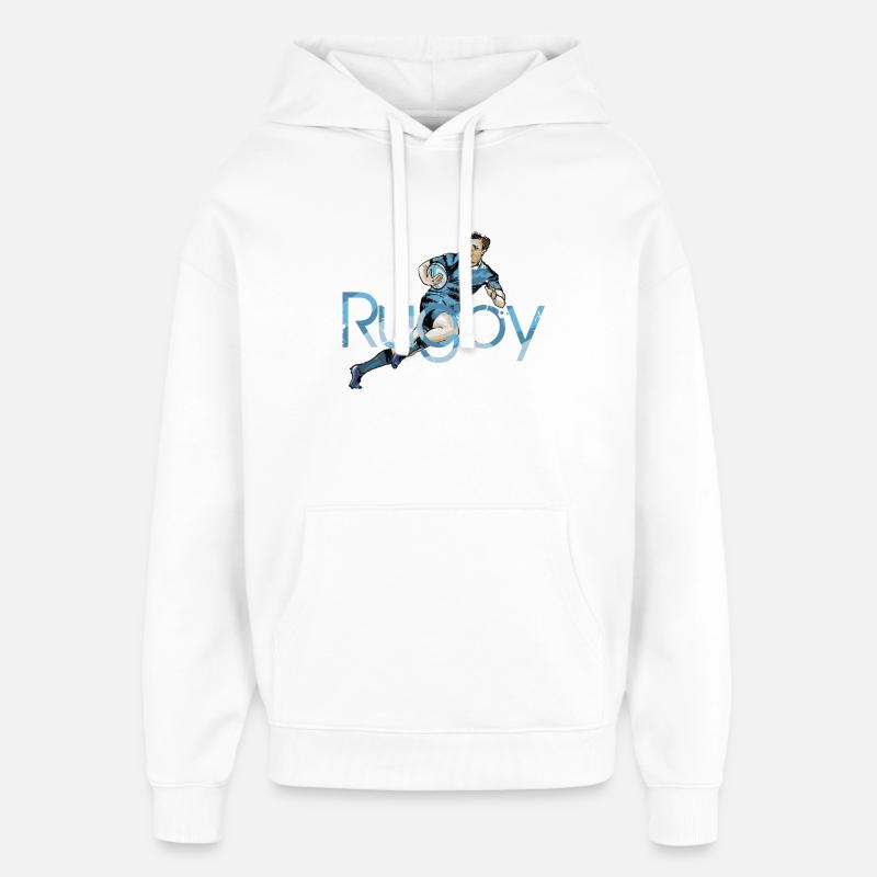 Rugby - Oversized Unisex Hoodie by Stanley/Stella - white