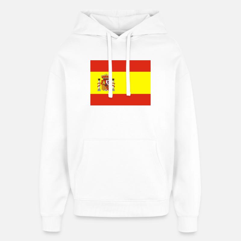 Spanische Flagge - Oversized Unisex Hoodie von Stanley/Stella - Weiß