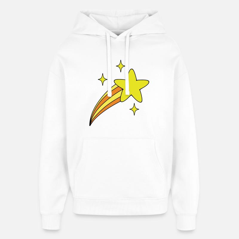 Étoile avec queue - Sweat à capuche unisexe Stanley/Stella Oversized - blanc