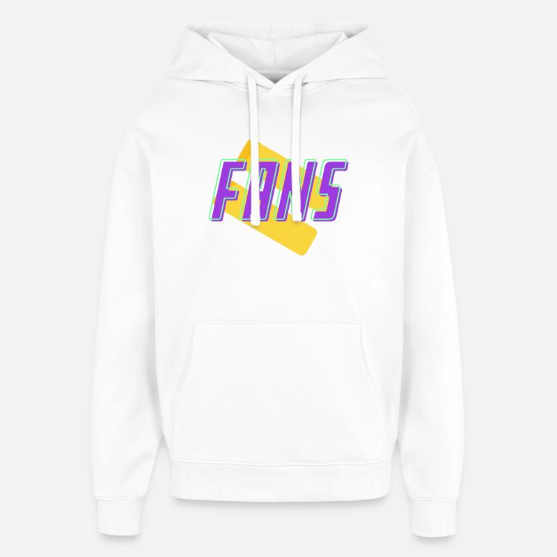 fans - Sweat à capuche unisexe Stanley/Stella Oversized - blanc