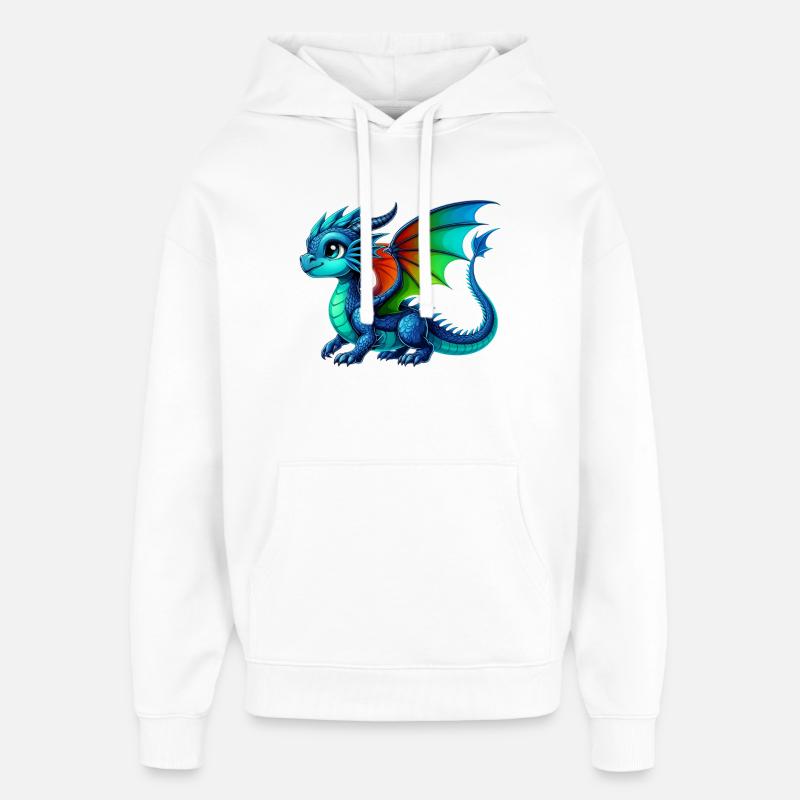 Dragon - Sweat à capuche unisexe Stanley/Stella Oversized - blanc