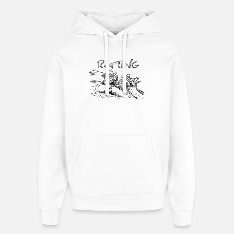 rafting - Sweat à capuche unisexe Stanley/Stella Oversized - blanc