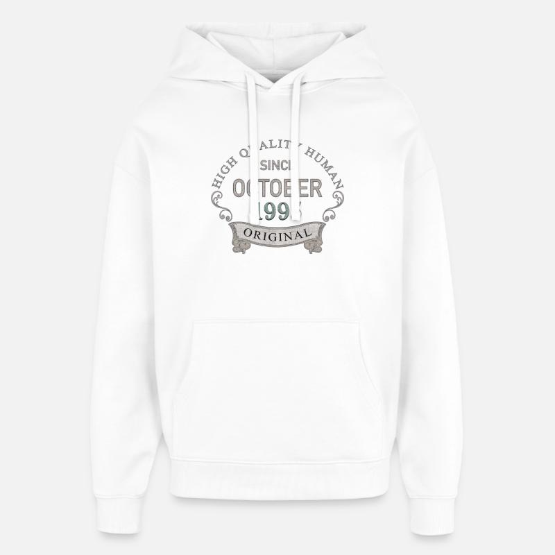 Since_October_1995 - Sweat à capuche unisexe Stanley/Stella Oversized - blanc