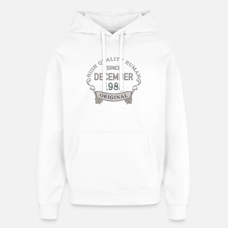 Since_December_1985 - Sweat à capuche unisexe Stanley/Stella Oversized - blanc