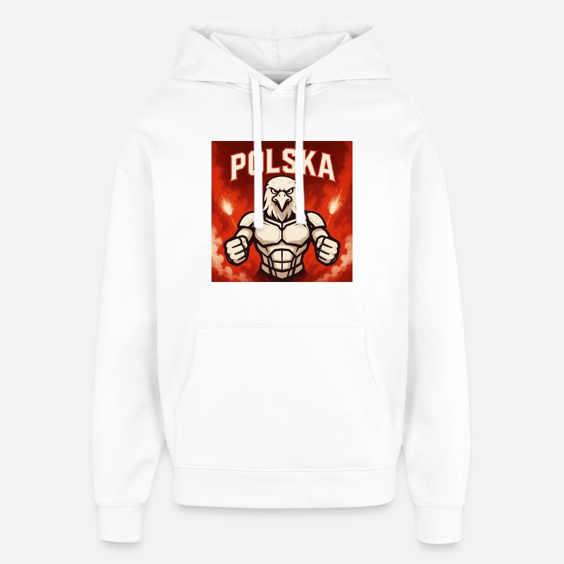 ChatGPT_Image_27 _Okt - Sweat à capuche unisexe Stanley/Stella Oversized - blanc