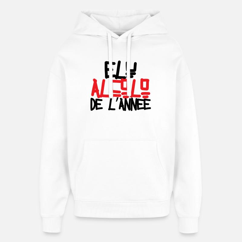 Élu alcolo de l’année / Alcool / Humour - Sweat à capuche unisexe Stanley/Stella Oversized - blanc