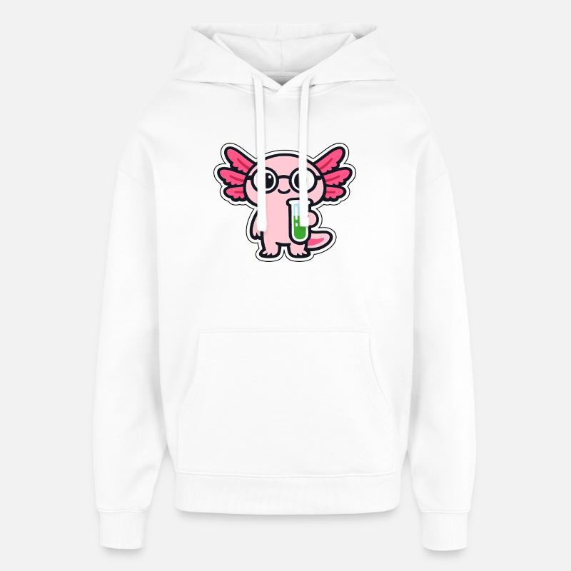 Petit Labbar avec ailes axolotl - Sweat à capuche unisexe Stanley/Stella Oversized - blanc
