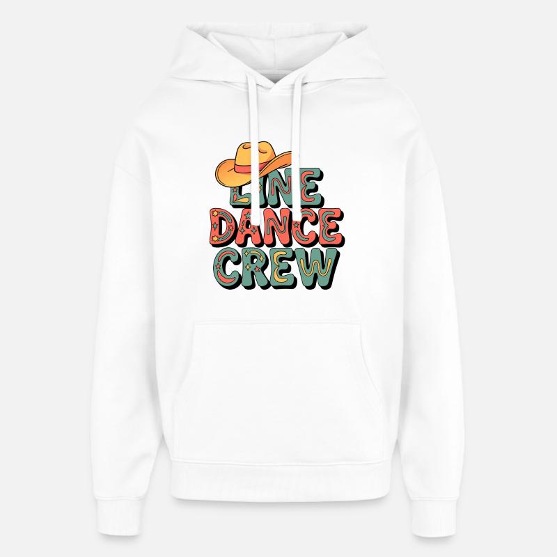 Troupe de danse en ligne rétro - Sweat à capuche unisexe Stanley/Stella Oversized - blanc