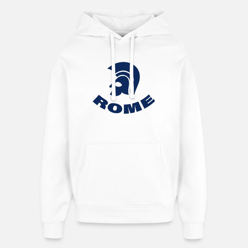 Rome - Sweat à capuche unisexe Stanley/Stella Oversized - blanc