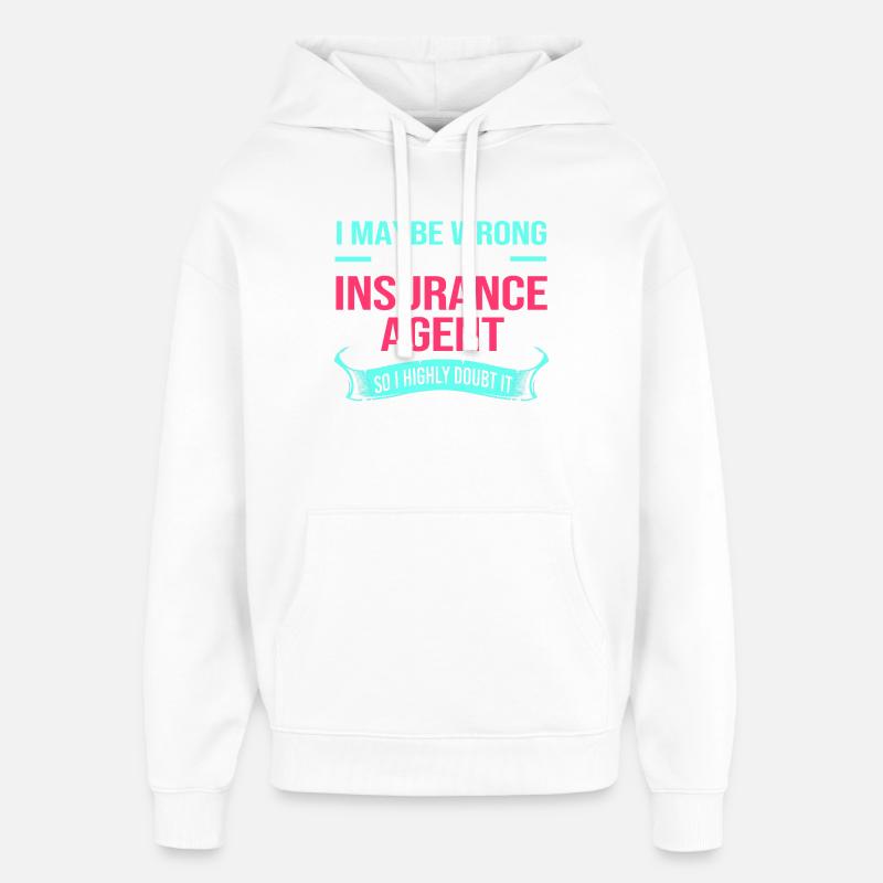 Versicherung Versicherungsagent Vermögen - Oversized Unisex Hoodie von Stanley/Stella - Weiß