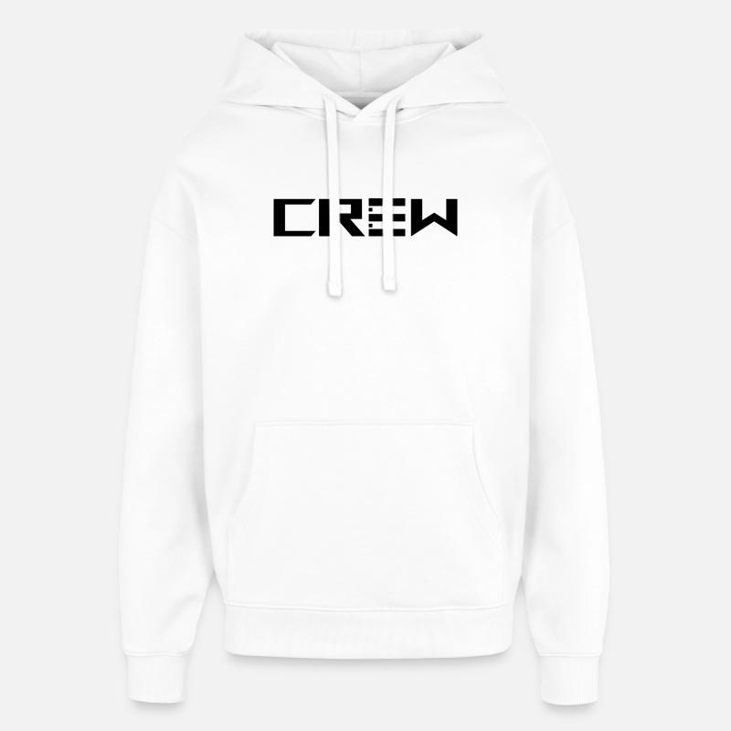 Personnel de l’équipe d’équipage - Sweat à capuche unisexe Stanley/Stella Oversized - blanc
