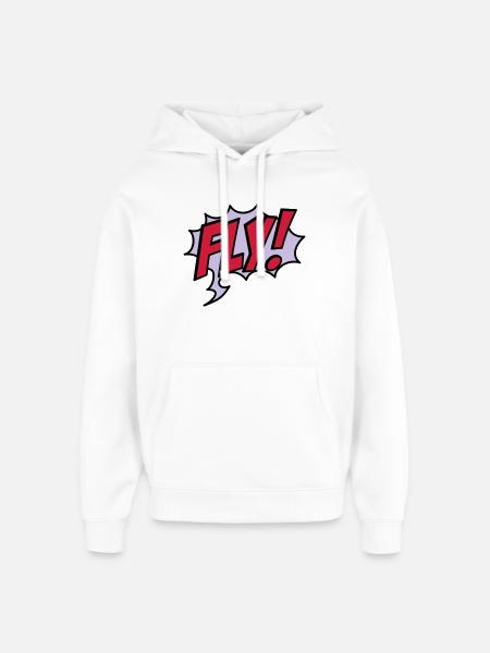 2541614 15932863 fly - Oversized Unisex Hoodie by Stanley/Stella - white