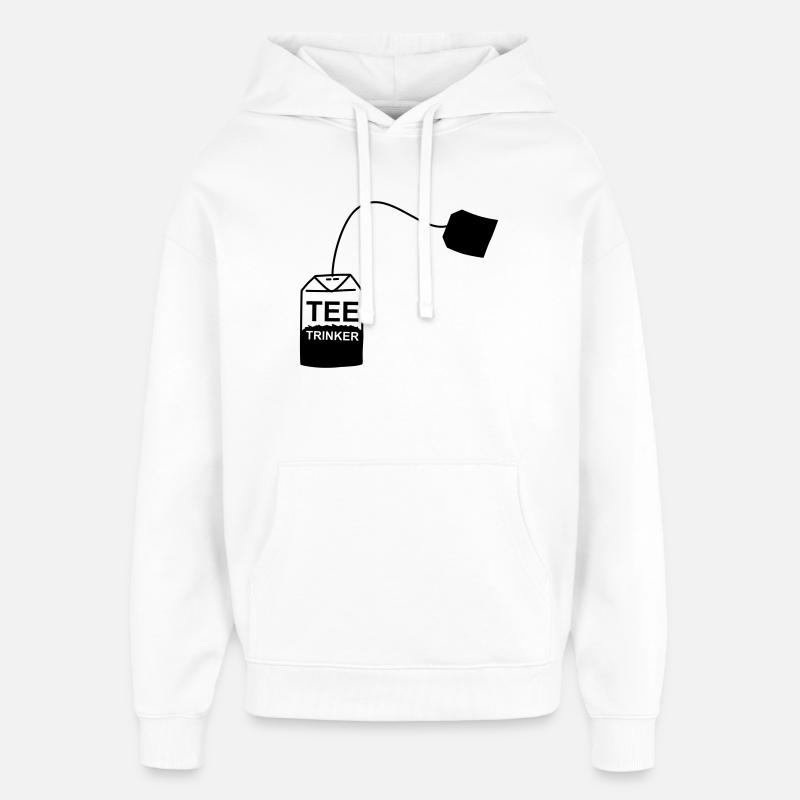 Tee_Kaffee_Earl_Grey_Teetrinker_Teesorten - Oversized Unisex Hoodie by Stanley/Stella - white