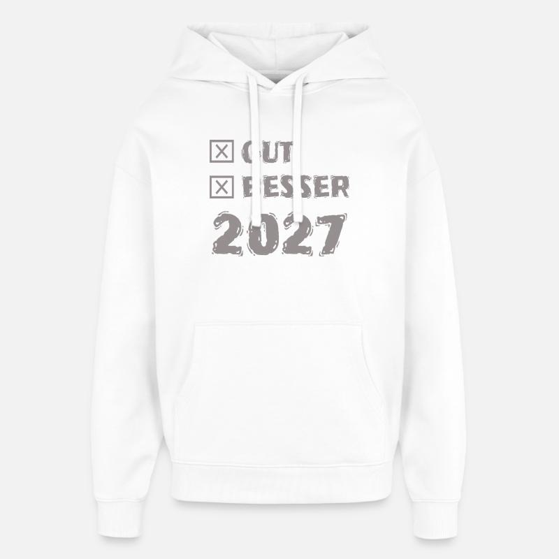 2027 - Sweat à capuche unisexe Stanley/Stella Oversized - blanc