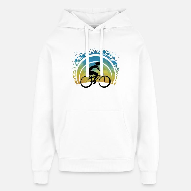Ciclista - Stanley/Stella Oversized Felpa con cappuccio unisex - bianco
