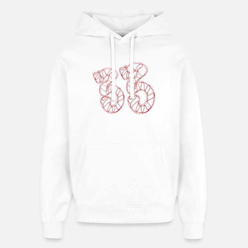 33rd Birthday - Oversized Unisex Hoodie by Stanley/Stella - white