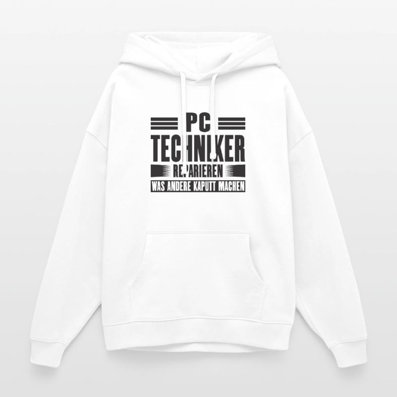 Service Technician Support Solution Devis Service PC Sweat à capuche unisexe Stanley/Stella Oversized