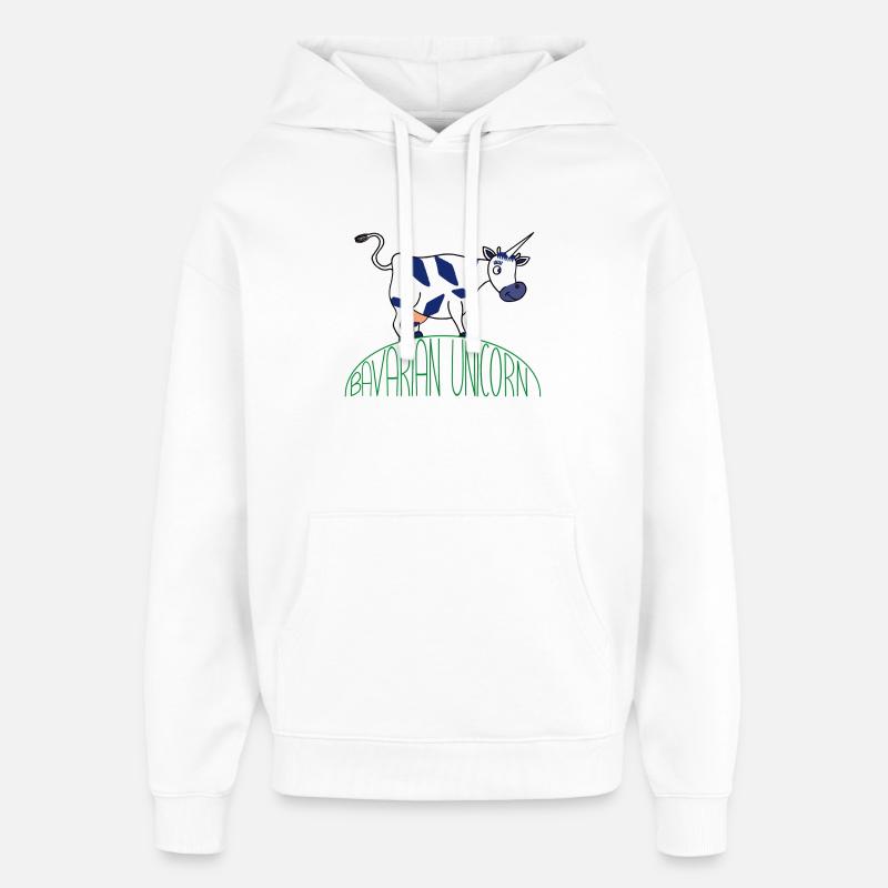 LICORNE BAVAROISE - Sweat à capuche unisexe Stanley/Stella Oversized - blanc