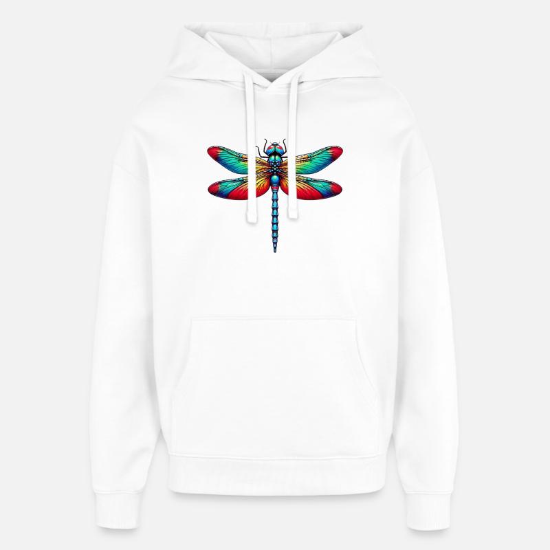 Libellule - Sweat à capuche unisexe Stanley/Stella Oversized - blanc