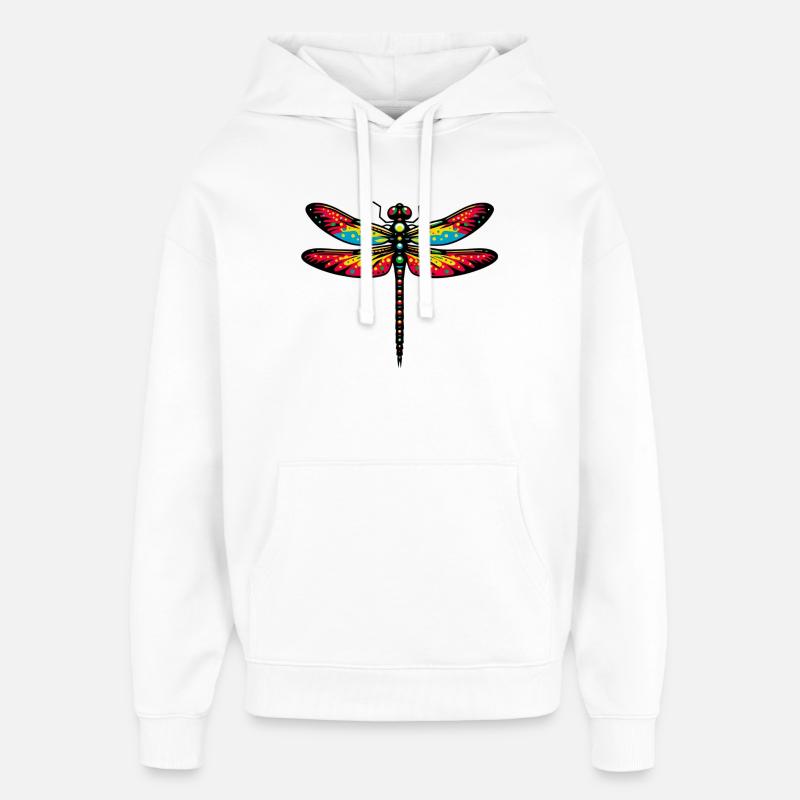 Libellule - Sweat à capuche unisexe Stanley/Stella Oversized - blanc