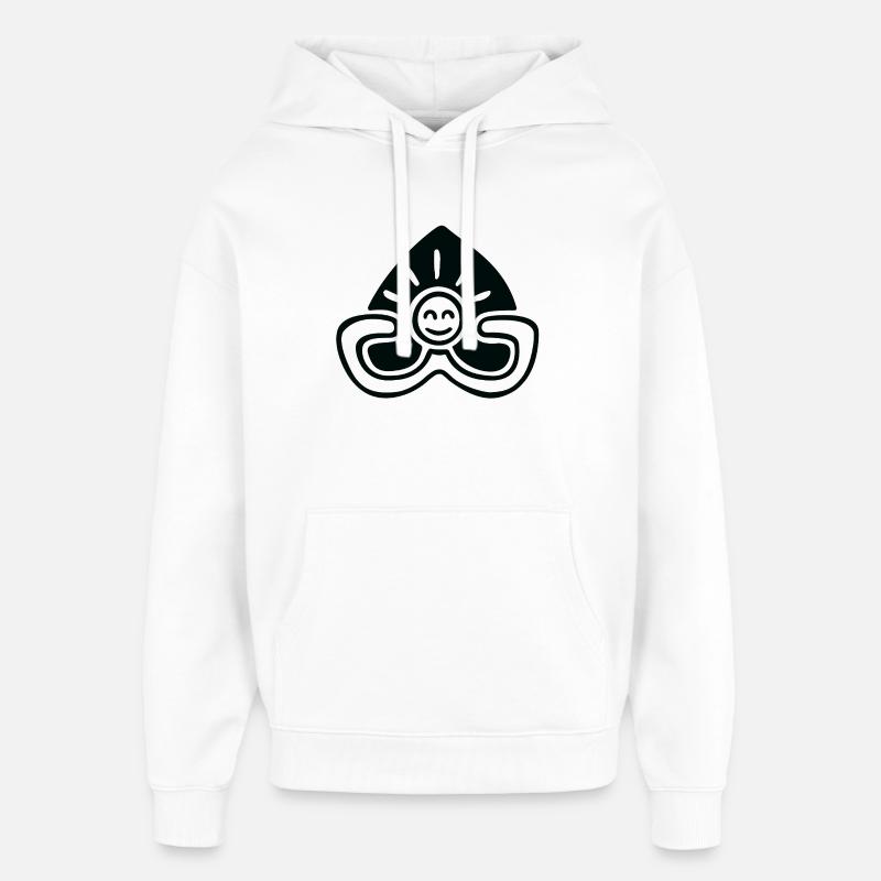 Relax and Smile - Oversized Unisex Hoodie von Stanley/Stella - Weiß