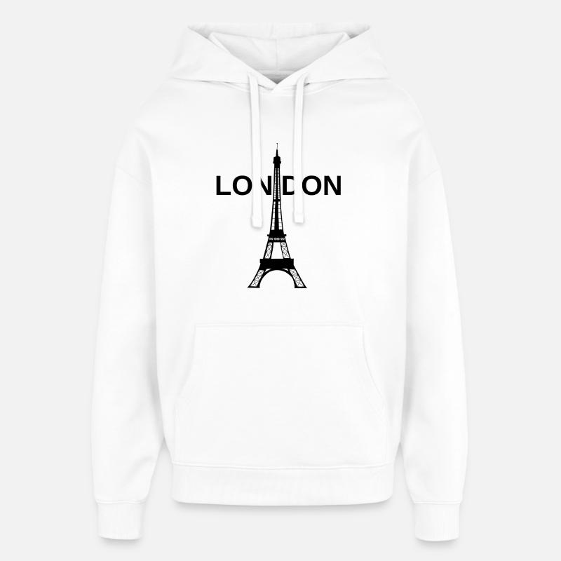 Visite de Londres - Sweat à capuche unisexe Stanley/Stella Oversized - blanc